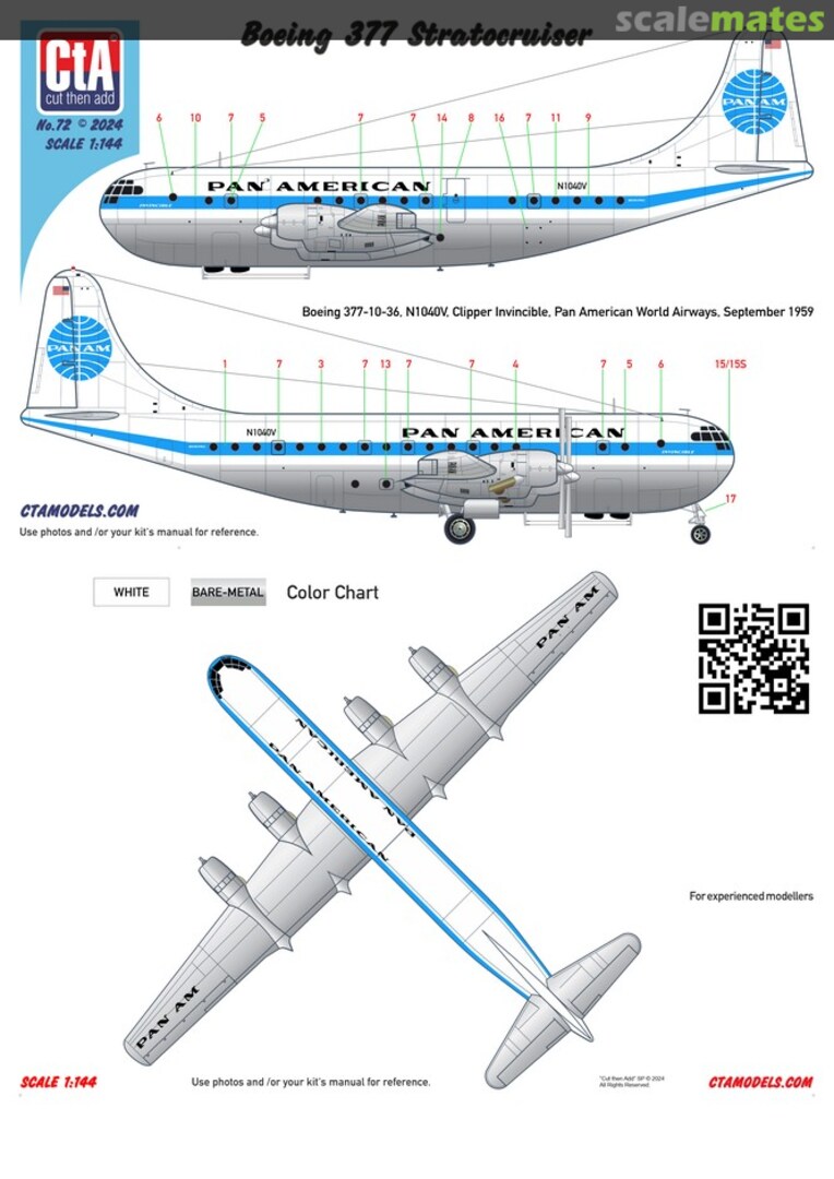 Boxart Boeing 377 "Pan American" 072 CtA Models Boxart Boeing 377 "Pan American" 072 CtA Models