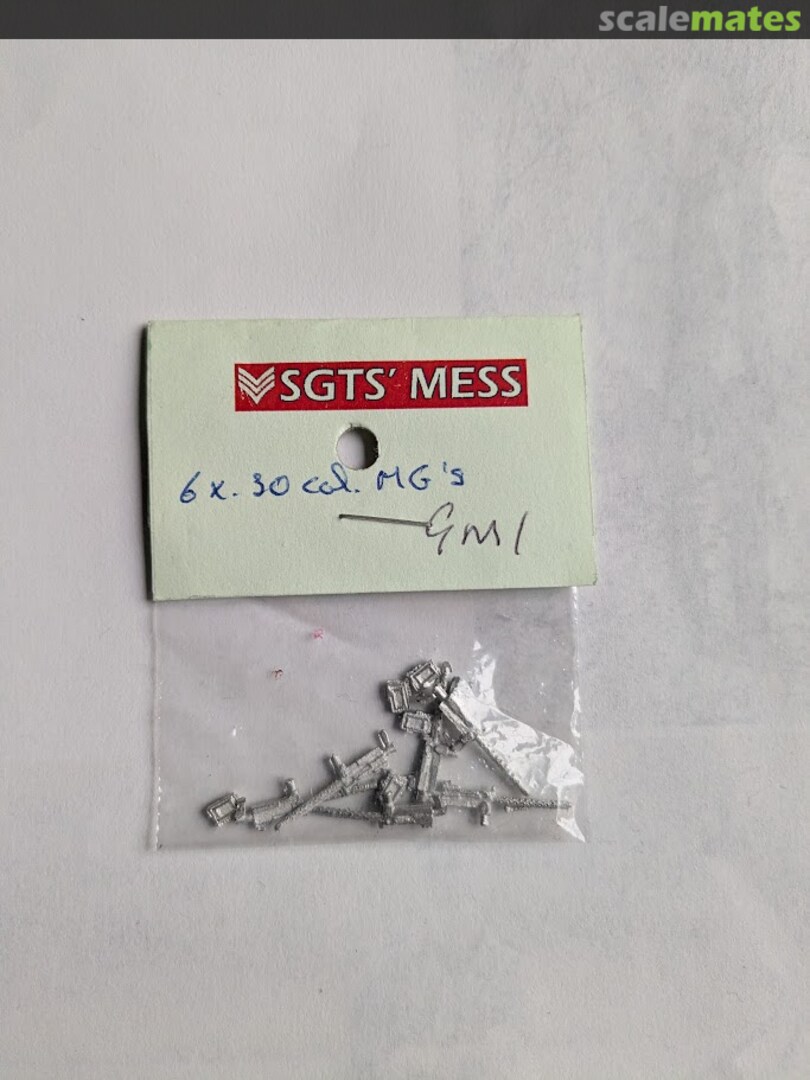 Boxart .30cal. MG's (6x) GM01 Sgts' Mess Boxart .30cal. MG's (6x) GM01 Sgts' Mess