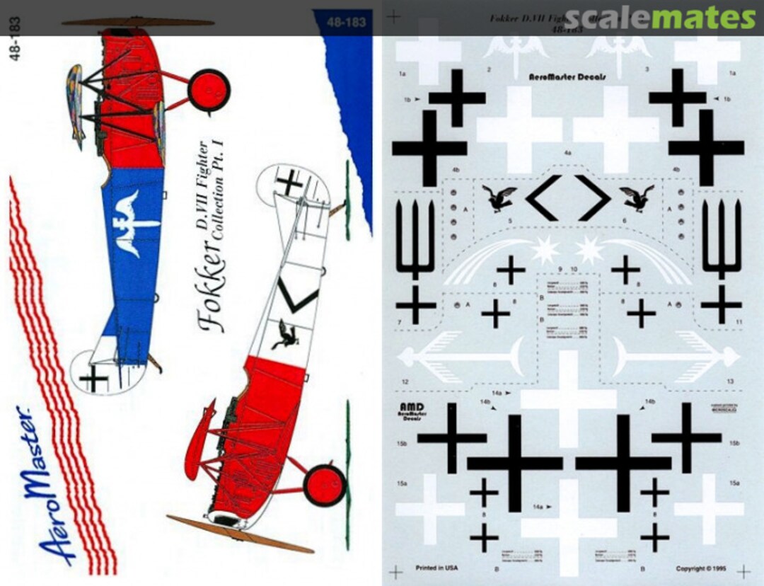 Boxart Fokker D.VII Fighter Collection Pt. I 48-183 AeroMaster Boxart Fokker D.VII Fighter Collection Pt. I 48-183 AeroMaster