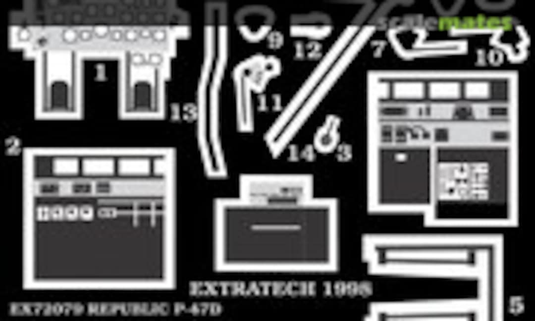 1:72 P-47D Thunderbolt "Razorback" interior (Extratech EX 72079) EX 72079