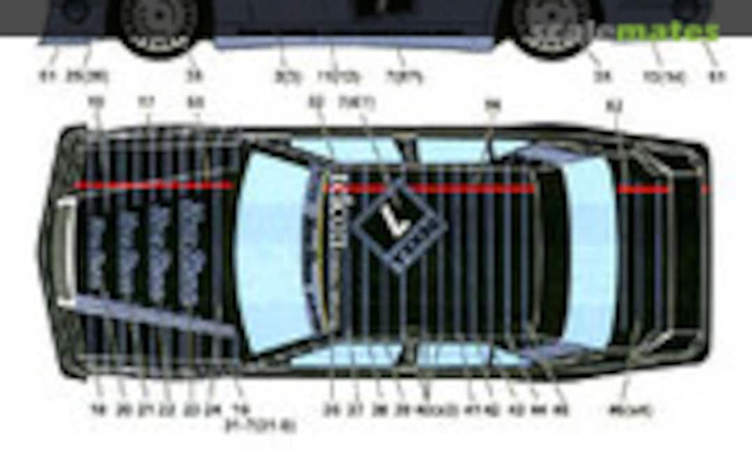 1:24 Mercedes Benz 190E (Studio27 ST27-DC1013)