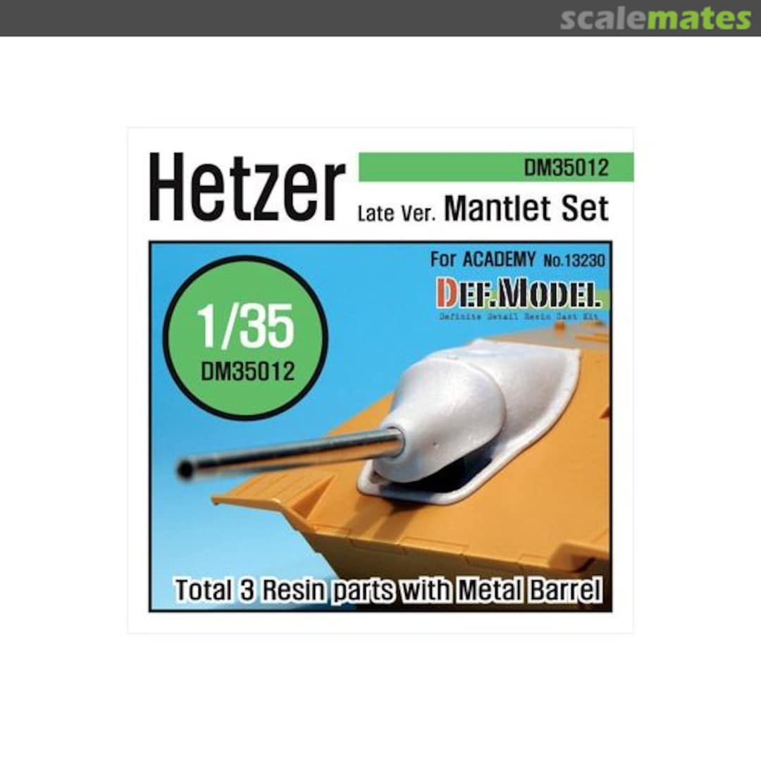 Boxart Hetzer Late version Mantlet Set DM35012 Def.Model Boxart Hetzer Late version Mantlet Set DM35012 Def.Model