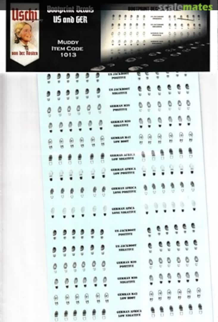 Boxart Bootprint Decals US & GER 1013 Uschi van der Rosten Boxart Bootprint Decals US & GER 1013 Uschi van der Rosten