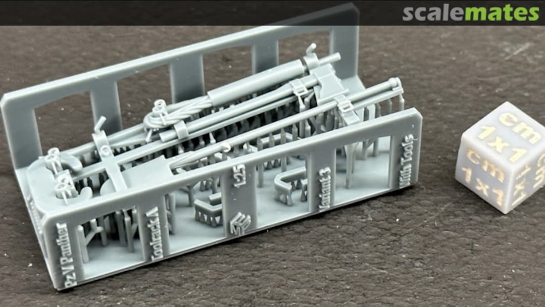 Boxart Tool holder (complete) - type A-3 for PzKpfw V 25040830 EMP3d Boxart Tool holder (complete) - type A-3 for PzKpfw V 25040830 EMP3d