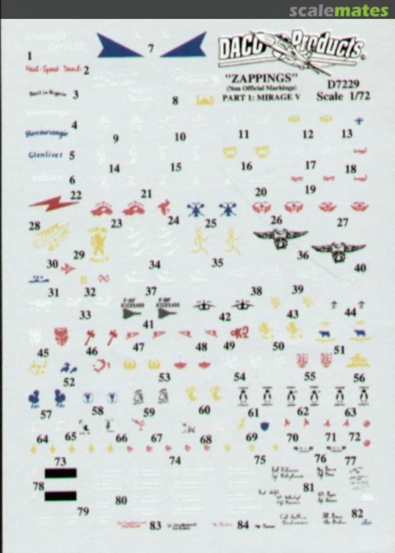 Boxart Zapping Non Official Markings D7229 Daco Products Boxart Zapping Non Official Markings D7229 Daco Products