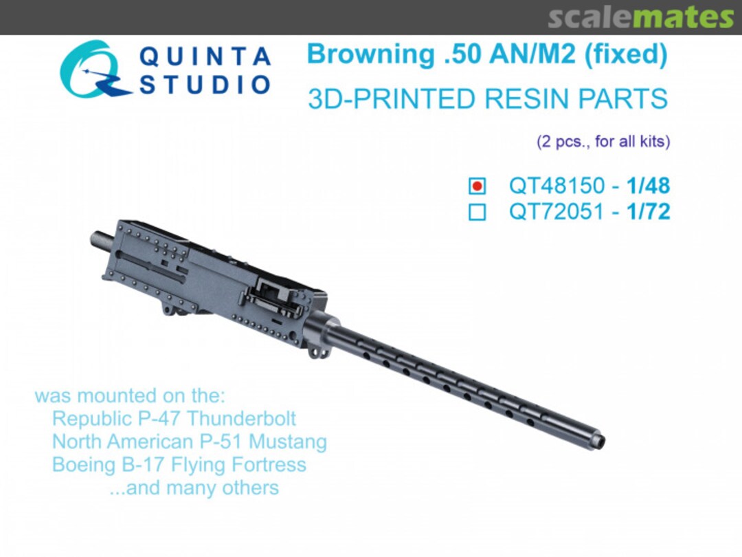 Boxart Browning .50 AN_M2 (fixed) (2pcs) QT48150 Quinta Studio
