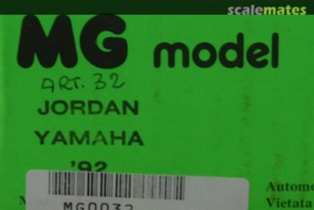 Boxart Jordan Yamaha J192 32 MG Model Plus Boxart Jordan Yamaha J192 32 MG Model Plus
