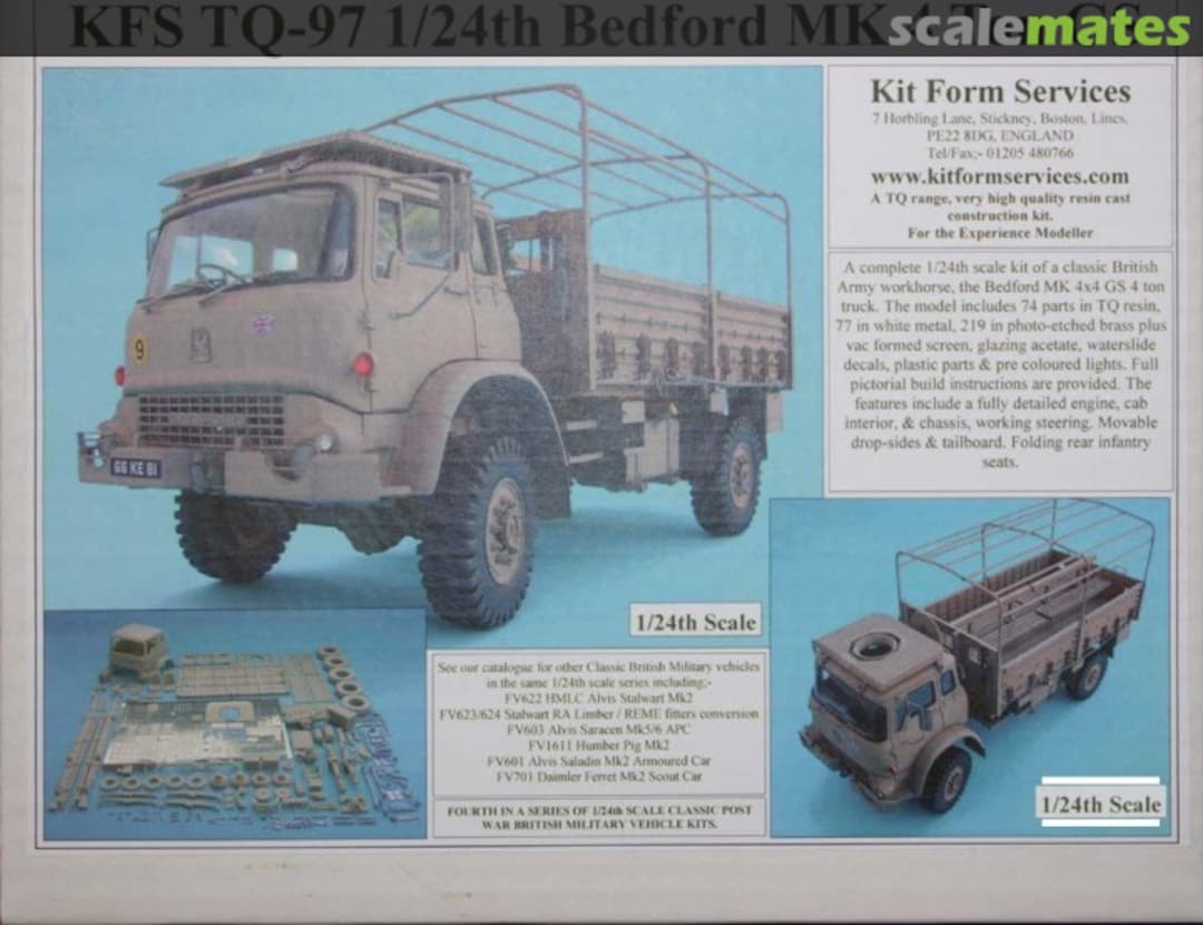 Boxart BedFord Mk. 4 GS 4x4 TQ-97 Kit Form Services