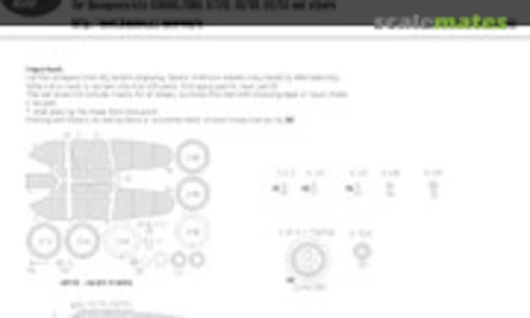 1:48 P-40 E/K/K-10 Warhawk - BASIC kabuki masks (New Ware NWAM0379) NWAM0379