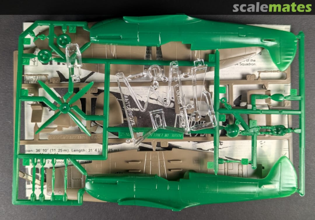 Contents Spitfire Mk.IX PK-2 Matchbox Contents Spitfire Mk.IX PK-2 Matchbox
