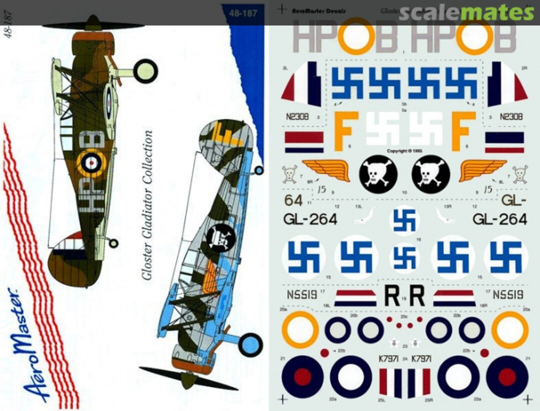 Boxart Gloster Gladiator Collection 48-187 AeroMaster