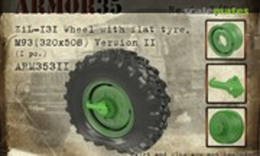1:35 ZiL-131 Wheel with flat tyre , М93(320х508) - version II (Armor35 ARM35311) ARM35311