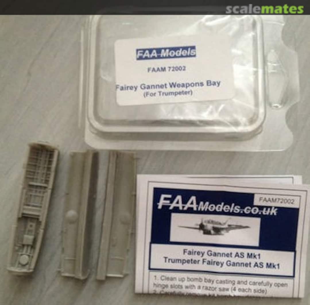 Boxart Fairey Gannet AS Mk1 Weapons Bay FAAM72002 FAA Models Boxart Fairey Gannet AS Mk1 Weapons Bay FAAM72002 FAA Models