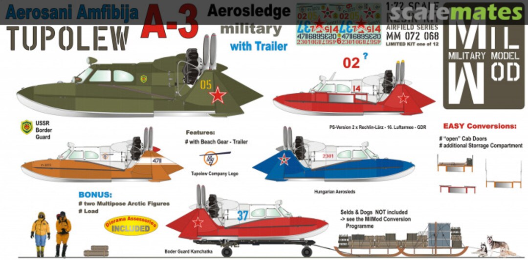 Boxart Tupolew A-3 Aerosledge MM 072 068 Mil Mod
