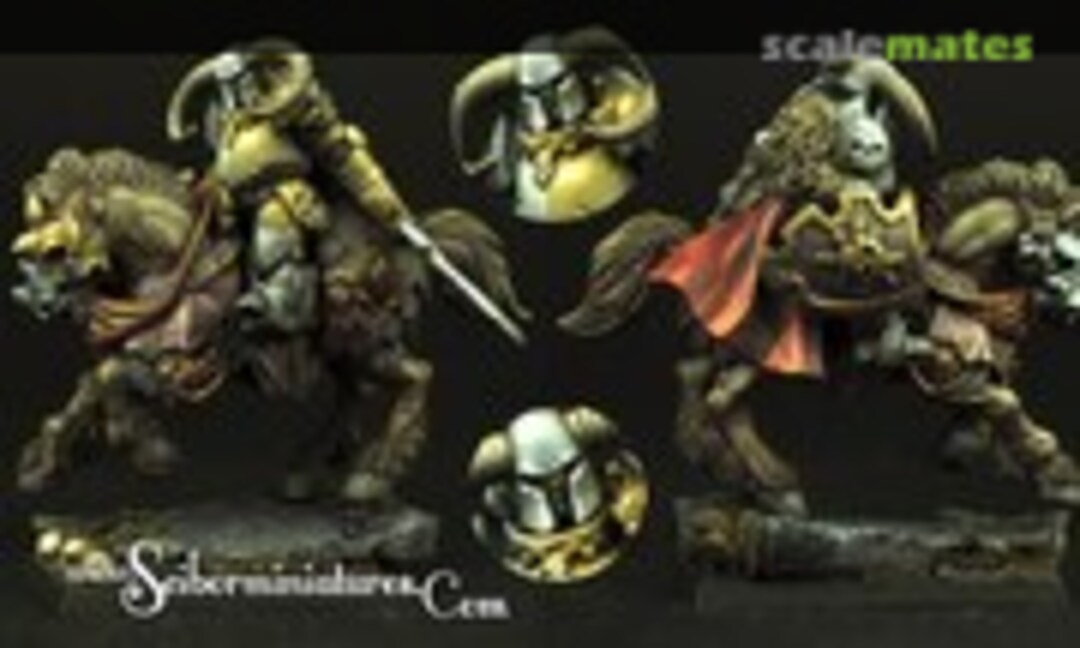 28mm Barbarian on Horse (Scibor Monsterous Miniatures 28FM0243) 28FM0243