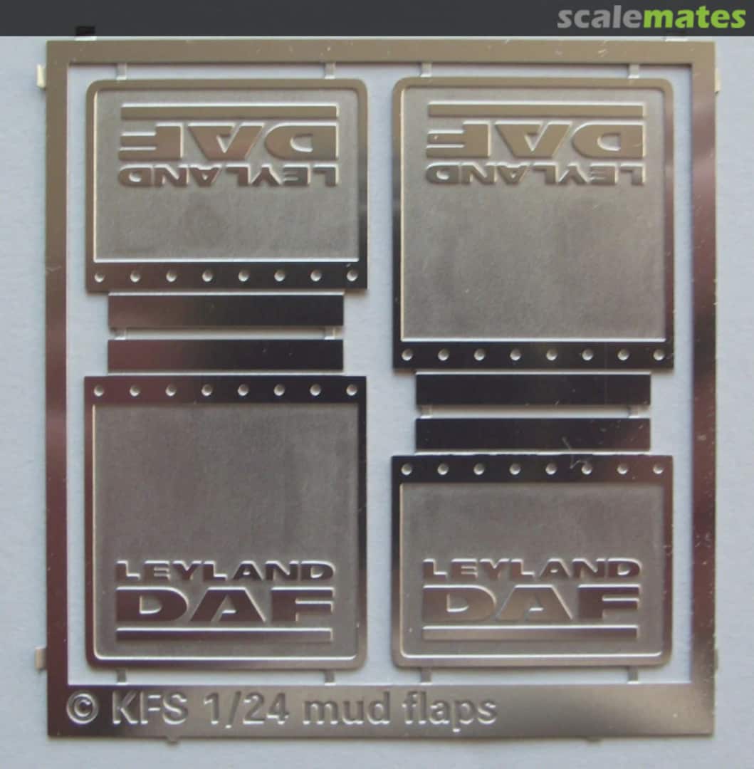 Boxart Leyland DAF Drop Mud Flaps PE23 Kit Form Services Boxart Leyland DAF Drop Mud Flaps PE23 Kit Form Services