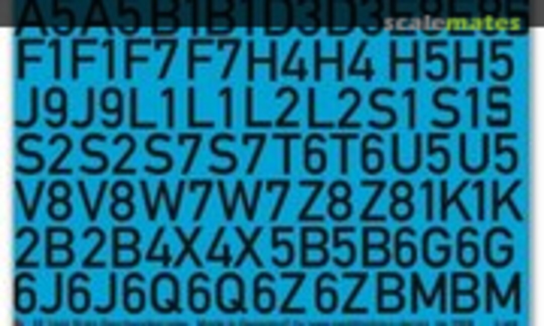 1:48 Stuka Geschwadercodes (Peddinghaus-Decals EP 1666) EP 1666