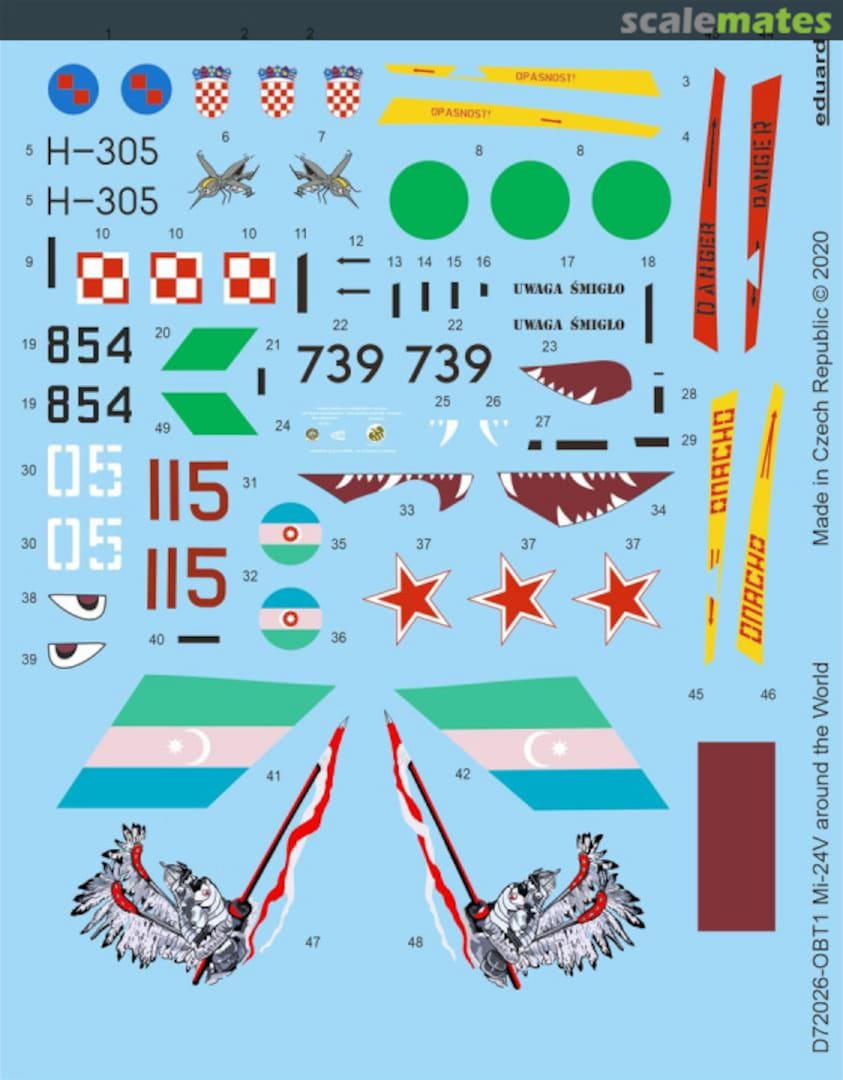 Boxart Mi-24V around the World D72026 Eduard