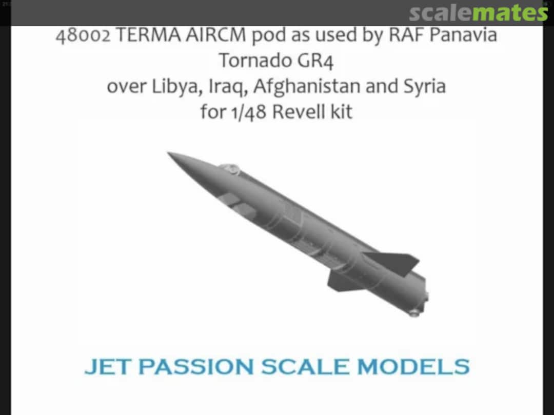 Boxart Terma AIRCM pod for RAF Tornado 48002 Jet Passion Boxart Terma AIRCM pod for RAF Tornado 48002 Jet Passion