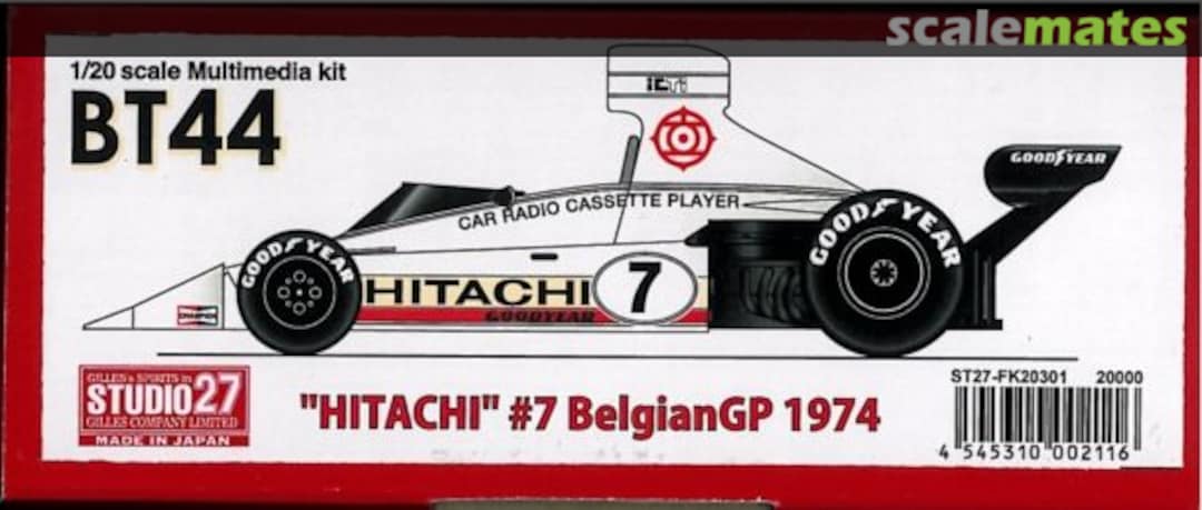 Boxart Brabham BT 44 ST27-FK20301 Studio27 Boxart Brabham BT 44 ST27-FK20301 Studio27