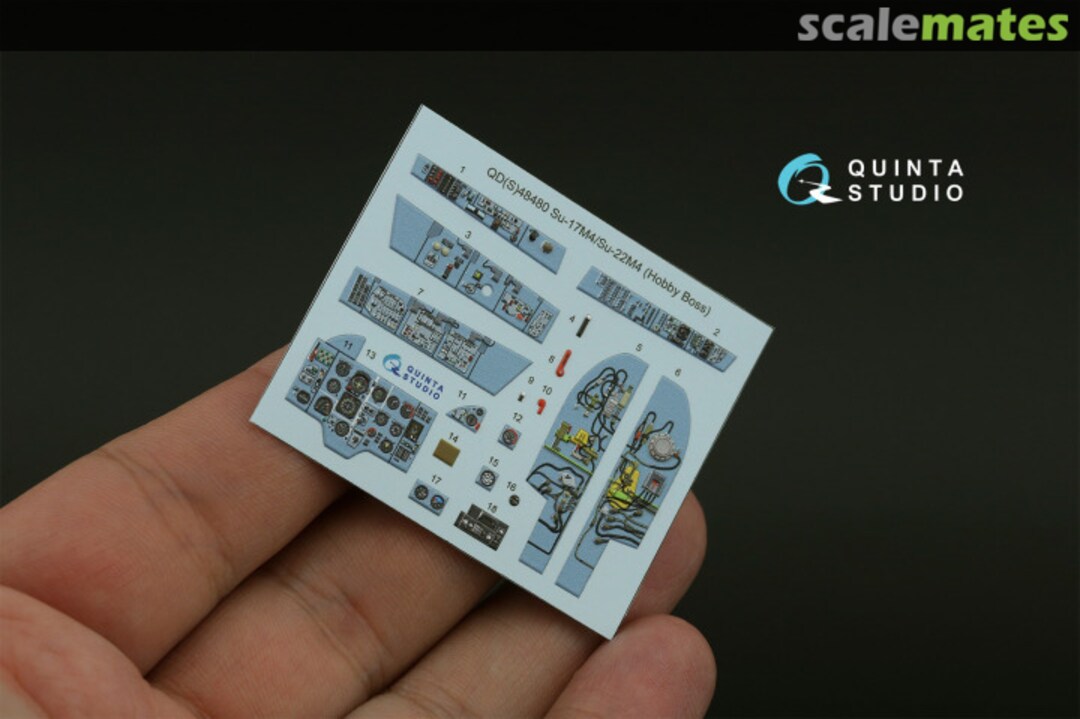Contents Su-17M4/Su-22M4 interior 3D decals (small version) QDS-48480 Quinta Studio Contents Su-17M4/Su-22M4 interior 3D decals (small version) QDS-48480 Quinta Studio
