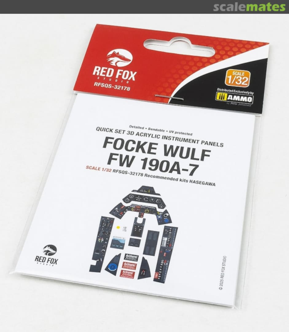 Boxart Focke Wulf Fw 190A-7 interior 3D decals RFSQS-32178 Red Fox Studio Boxart Focke Wulf Fw 190A-7 interior 3D decals RFSQS-32178 Red Fox Studio