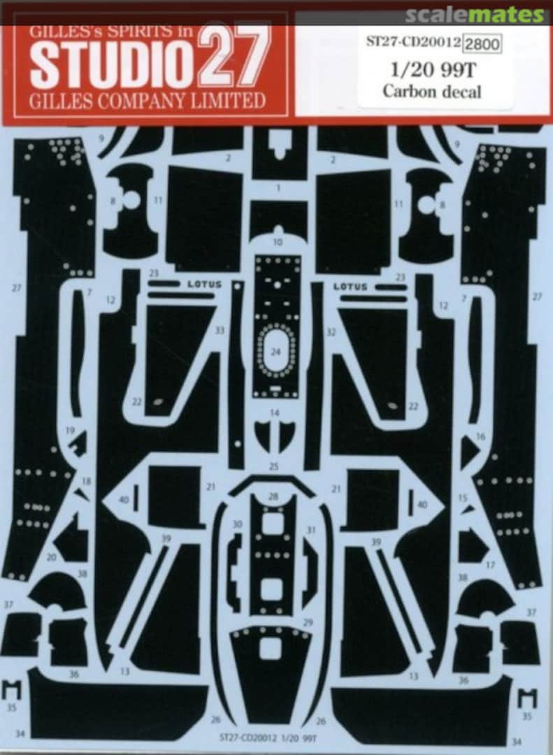 Boxart Lotus 99T ST27-CD20012 Studio27 Boxart Lotus 99T ST27-CD20012 Studio27