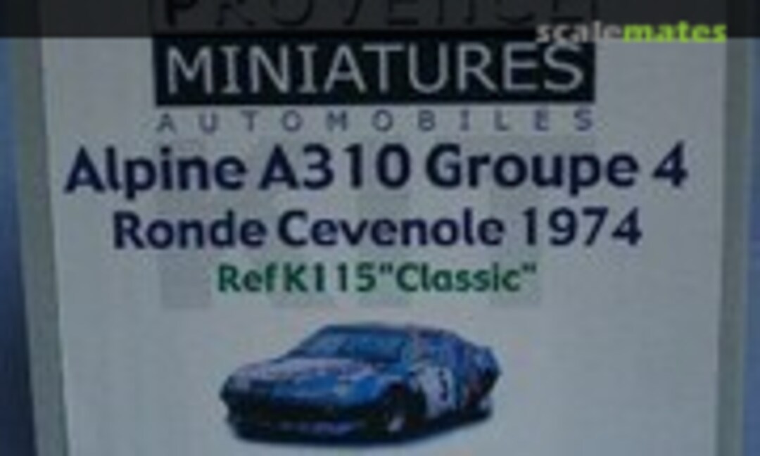 Alpine Renault A310 Gr.4 [7529 HL 76] &quot;elf&quot; (Provence Miniatures Automobiles K115)