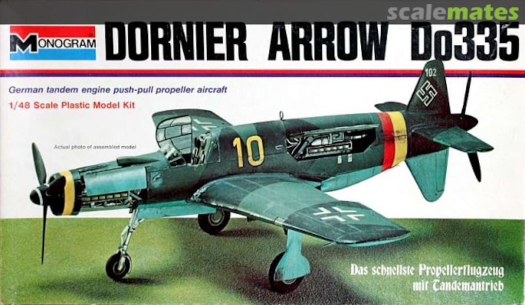 Boxart Dornier Arrow Do 335 7538 Monogram Boxart Dornier Arrow Do 335 7538 Monogram