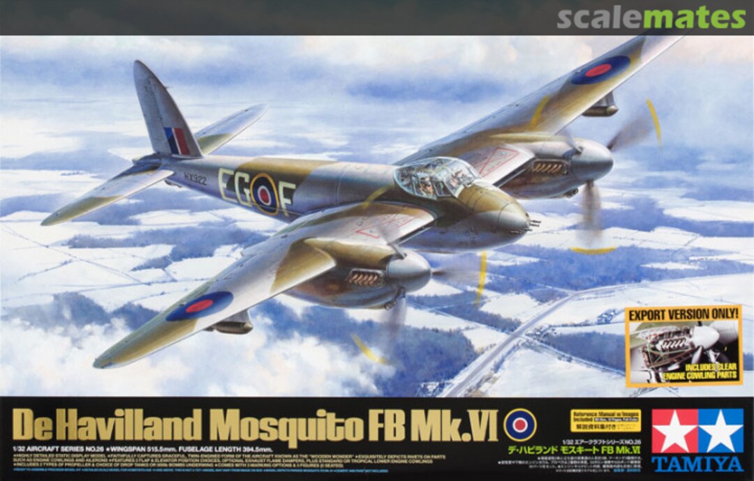 Boxart De Havilland Mosquito FB Mk.VI 60326 Export Tamiya Boxart De Havilland Mosquito FB Mk.VI 60326 Export Tamiya