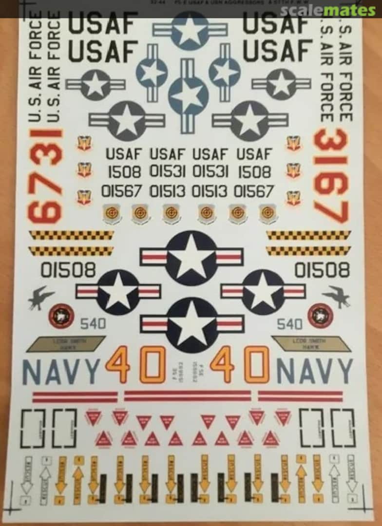 Boxart F-5E USAF & USN Aggressors 32-044 SuperScale International Boxart F-5E USAF & USN Aggressors 32-044 SuperScale International