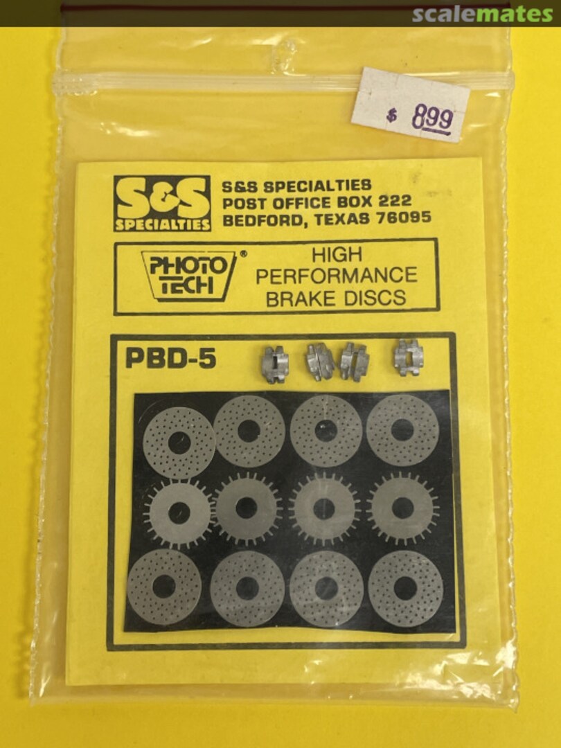 Boxart High Performance Brake Discs PBD-5 S & S Specialties