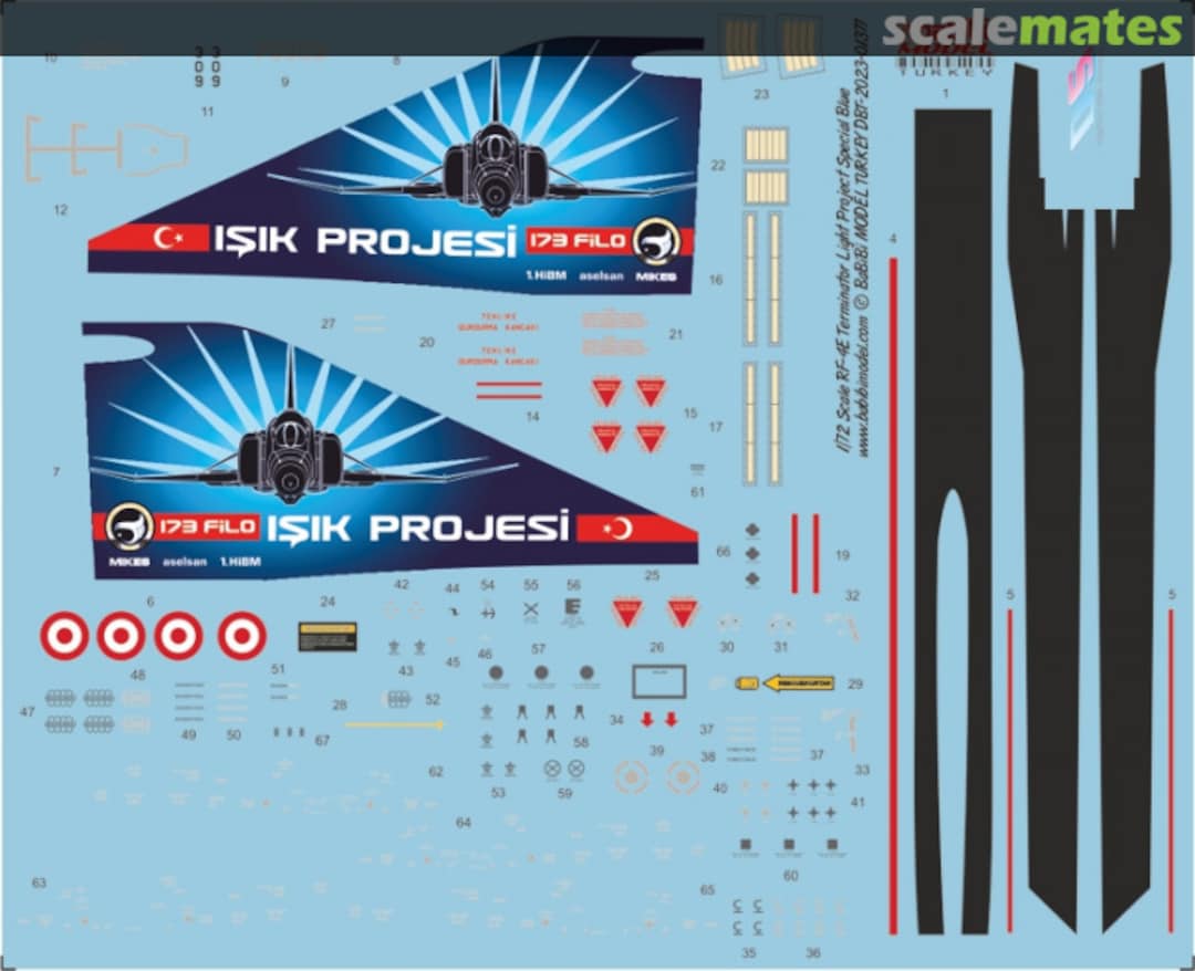 Boxart RF-4E Terminator Light Project Special Tail Art Blue Decal Set Dbt-01377 Babibi model Boxart RF-4E Terminator Light Project Special Tail Art Blue Decal Set Dbt-01377 Babibi model