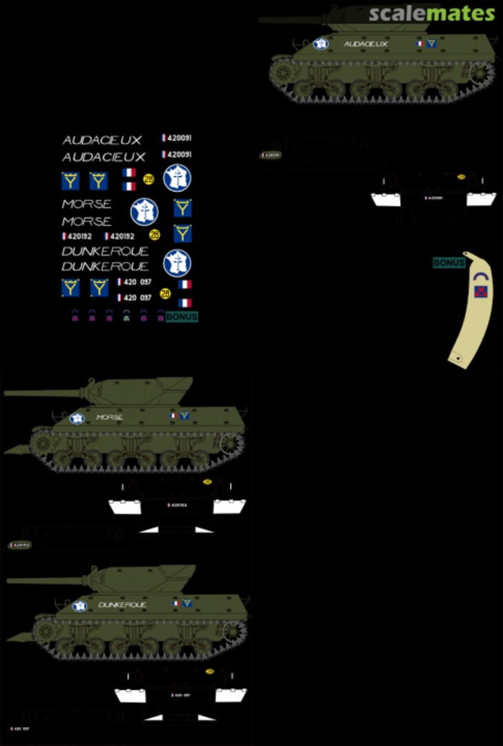Boxart 2e DB vol 2 M10 TD RBFM (Régiment Blindé de Fusiliers Marins) FrFl 72007 HISTOPIC Boxart 2e DB vol 2 M10 TD RBFM (Régiment Blindé de Fusiliers Marins) FrFl 72007 HISTOPIC