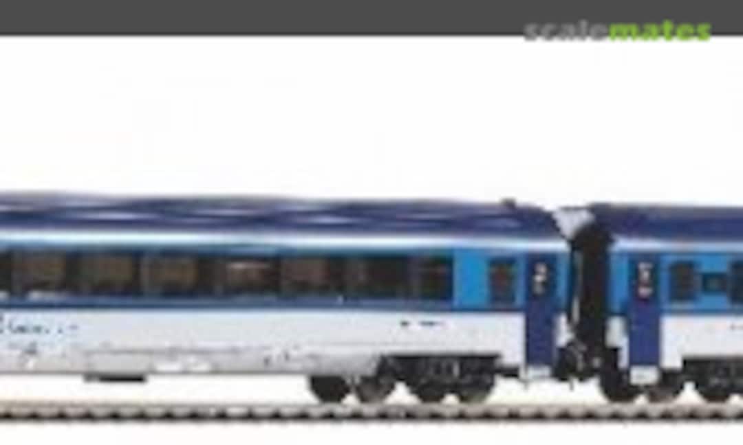 Start-Set mit Bettung Rail Jet CD DC Neu (Piko 57179)