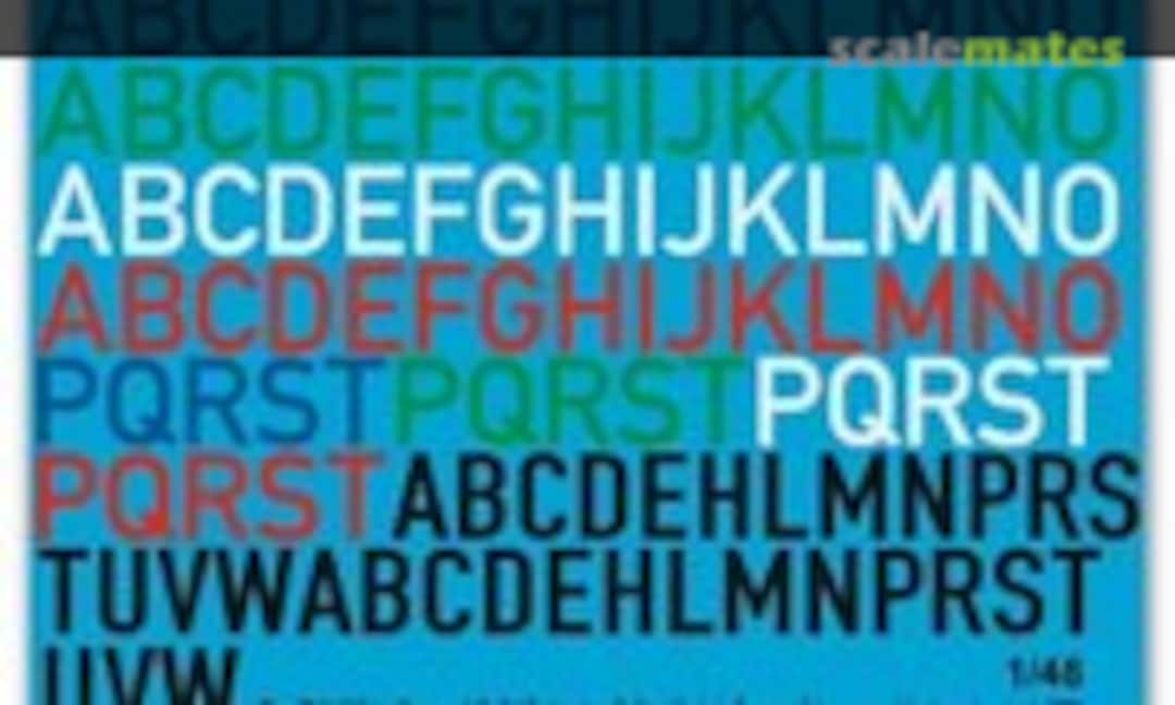 1:48 Stuka Gruppencodes & Staffelscodes ohne Outline (Peddinghaus-Decals EP 1668) EP 1668