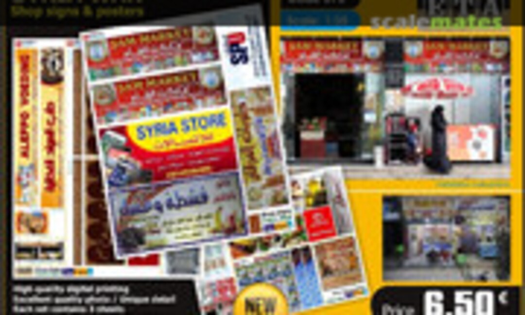 1:35 Syria Shop signs and posters (ETA Diorama Accessories 373) 373