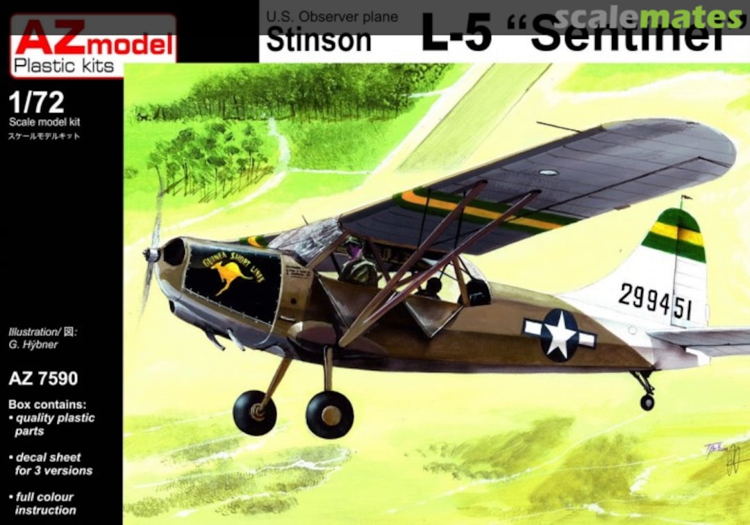 Boxart Stinson L-5 Sentinel AZ7590 AZmodel
