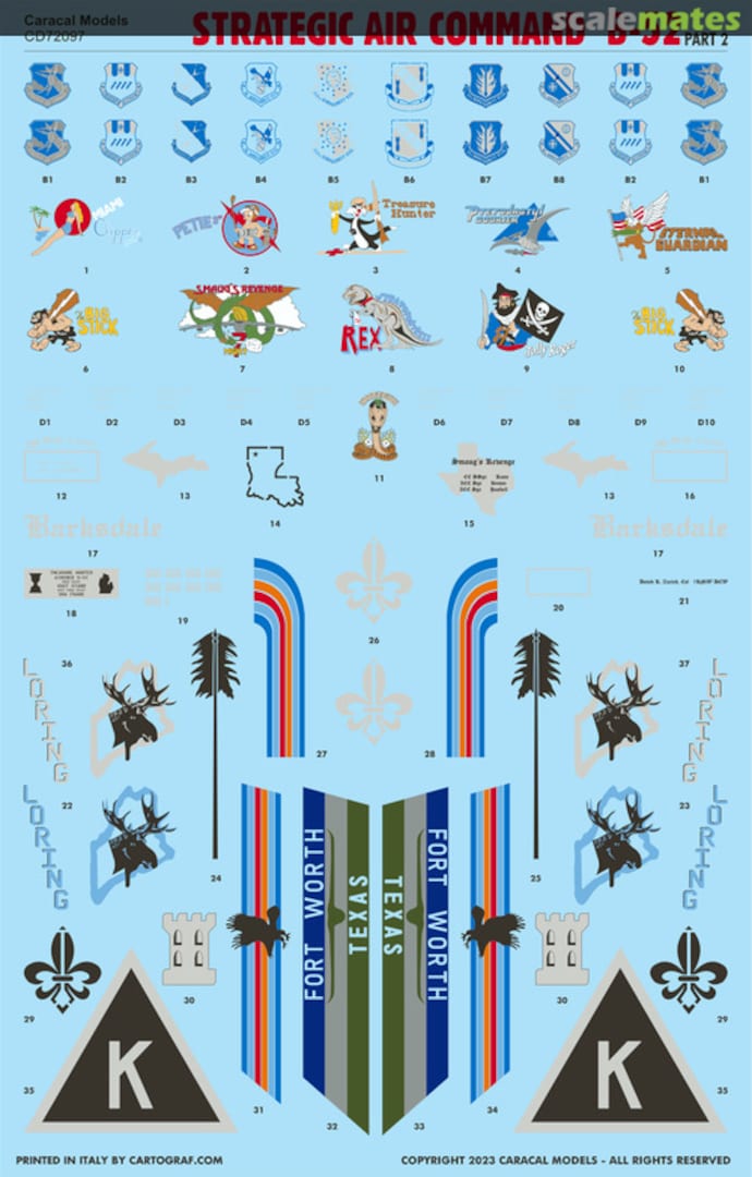 Contents SAC B-52G/H Stratofortress - Part 2 CD72097 Caracal Models Contents SAC B-52G/H Stratofortress - Part 2 CD72097 Caracal Models