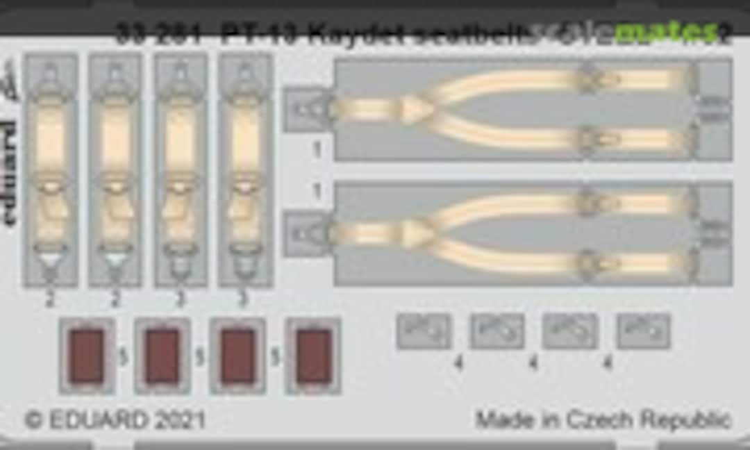 1:32 PT-13 Kaydet seatbelts STEEL (Eduard 33281) 33281