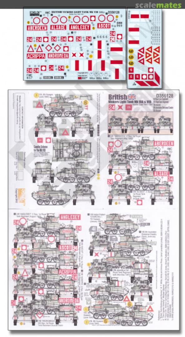 Boxart British Vickers Light Tank Mk VIA & VIB (Pt 3) D356128 Echelon Fine Details Boxart British Vickers Light Tank Mk VIA & VIB (Pt 3) D356128 Echelon Fine Details