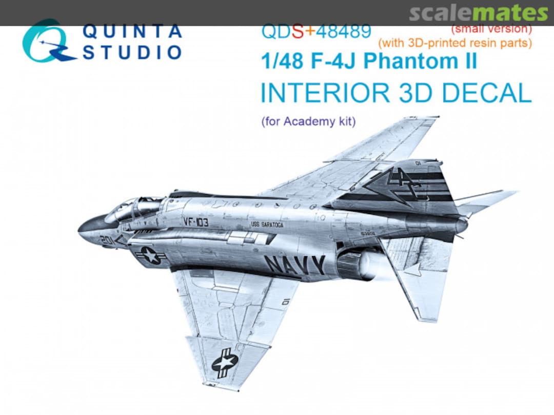 Boxart F-4J Phantom II interior 3D decals (with 3D-printed resin parts) QDS+48489 Quinta Studio Boxart F-4J Phantom II interior 3D decals (with 3D-printed resin parts) QDS+48489 Quinta Studio