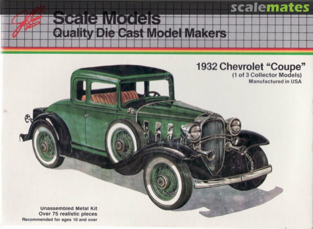 Boxart 1932 Chevrolet Coupe 4001 JLE Scale Models Boxart 1932 Chevrolet Coupe 4001 JLE Scale Models