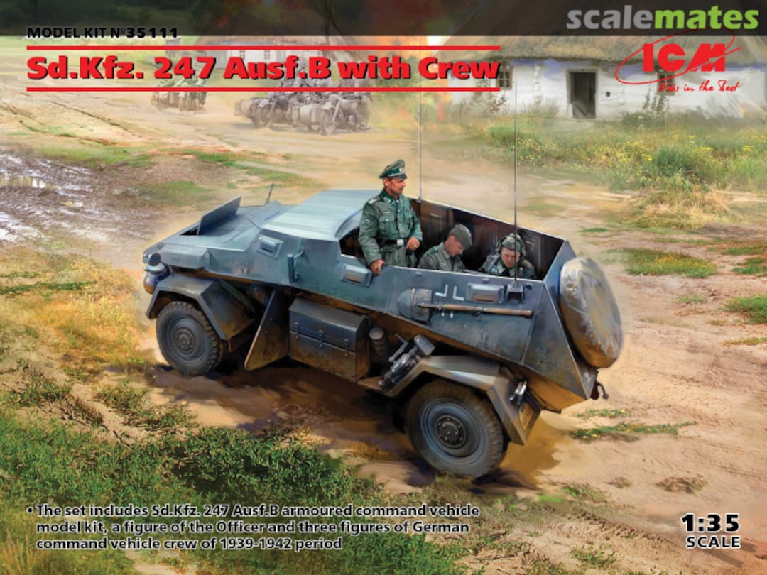 Boxart Sd.Kfz. 247 Ausf.B 35111 ICM Boxart Sd.Kfz. 247 Ausf.B 35111 ICM